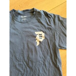Primitive Skateboarding Mens Slate Blue Dirty P Logo Graphic T-Shirt Size M
